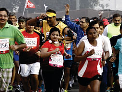 Vikas runs the Delhi half-marathon for United for Hope on Nov. 29th