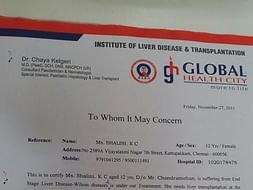 I am fundraising to save Shalini
