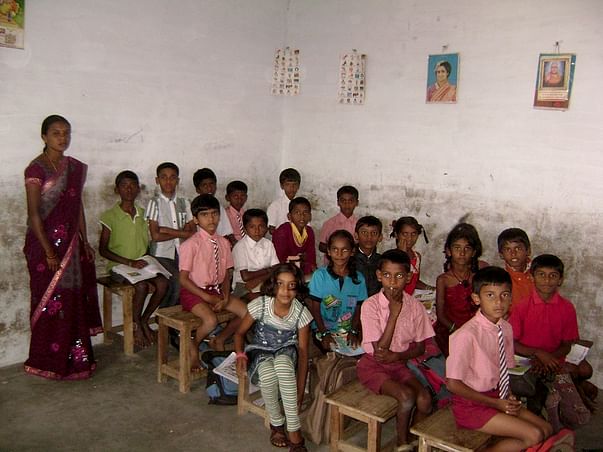 Fundraising at this low income school for basic amenities in Bangalore