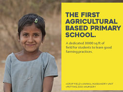 #BeBoldForChange. Support India's first agri-based school.