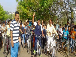 Bengaluru Marathon: Support cycling and Road Safety, Sanjaynagar