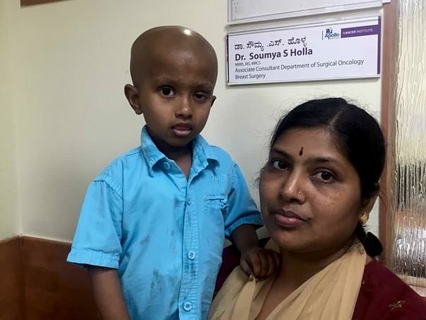 3-Year-Old Lohith Needs Your Support To A Fight A Rare Cheek Cancer