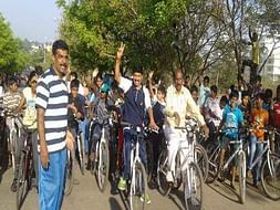 Peace Ride: Support cycling and Road Safety, Sanjaynagar