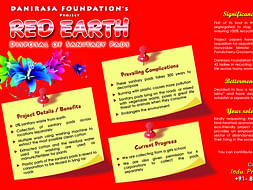 Red - Earth Disposal of sanitary pads without burning