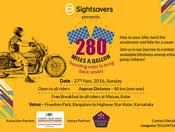 "280 Miles A Gallon" - Ride for a Cause