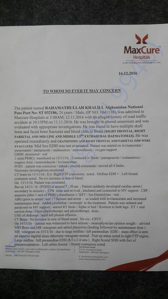 Doctor's Letter