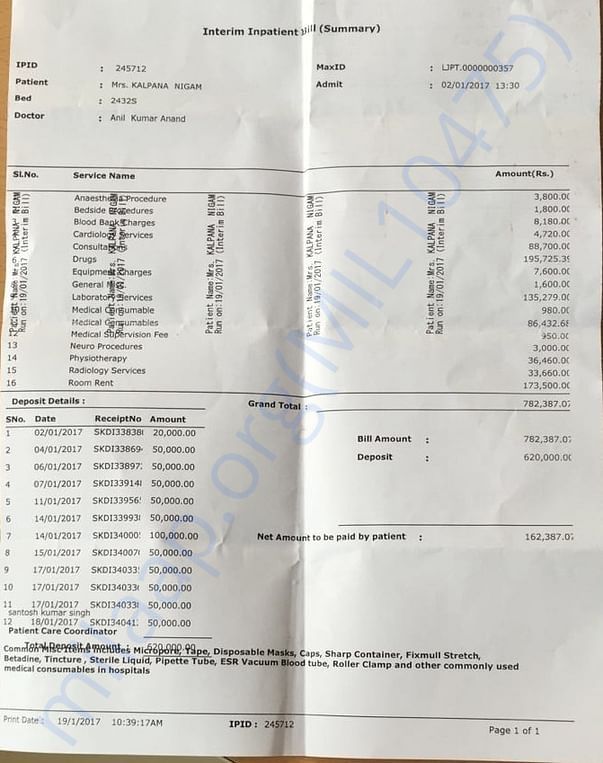 Max Bill Summary 18/1/2017