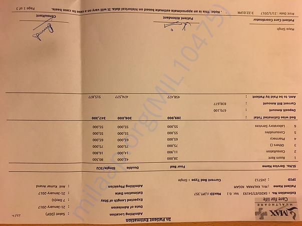 Weekly Estimate for Kalpana at Max