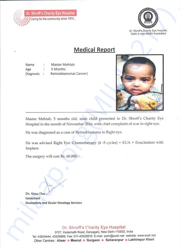 Medical report and estimate