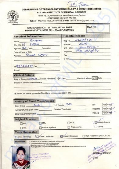 Diagnosis document