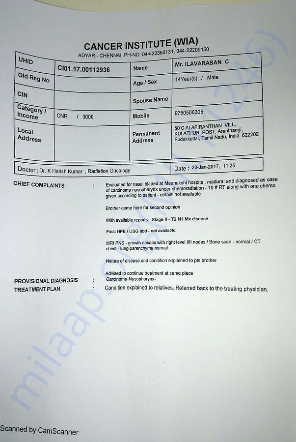 Adayar cancer institute recommendation