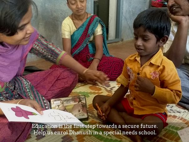 Champion Dhanush and help him secure a better future!