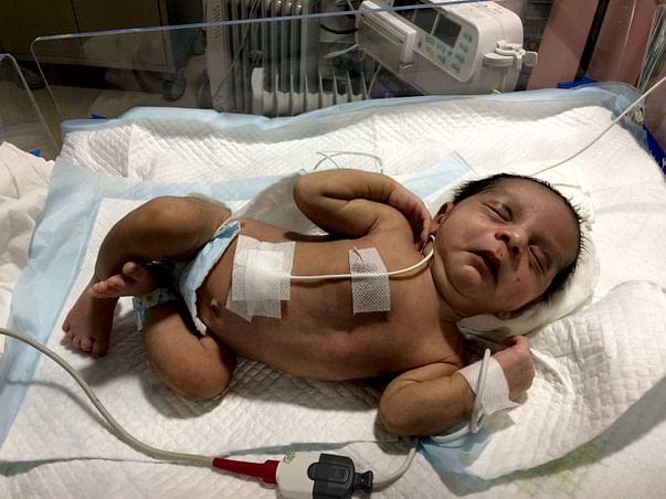 Save this father's 21-day old baby