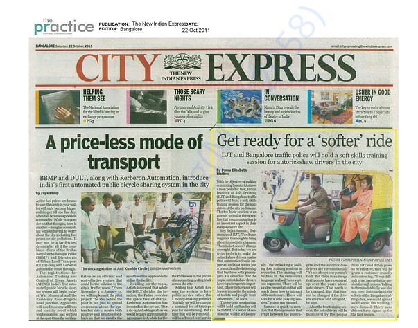 Soft Skills Training to Blr AutoRickshaw Drivers .