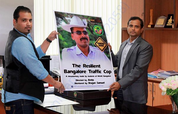 Poster Launch of Documentary Film -Addl Commissioner Traffic ,Blr .