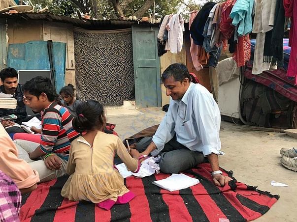 Vidya vistaar classes gole market, jhuggi camp, pesha road, delhi