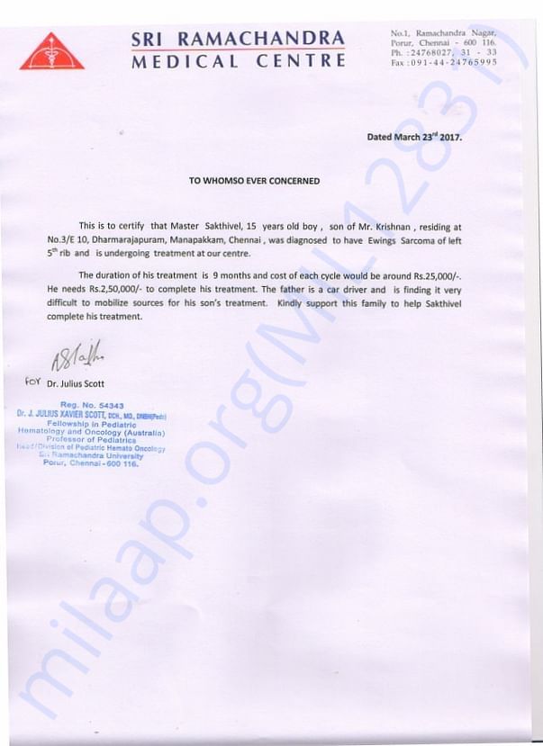 Estimation letter