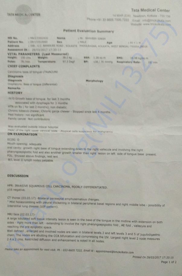 Medical Report part 1