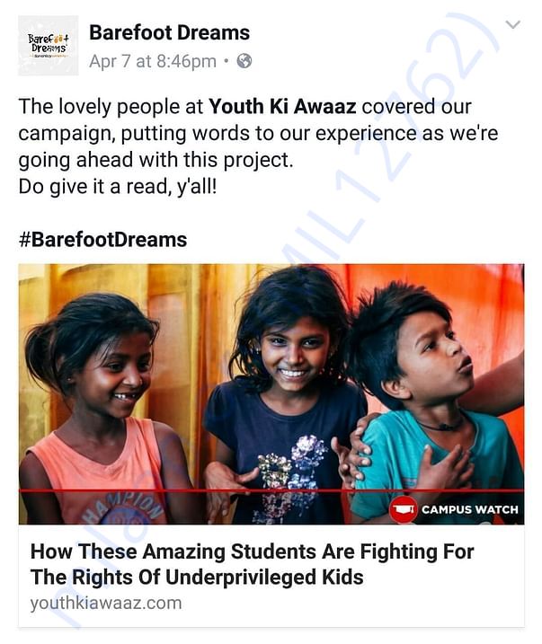 Sarvahitey's initiative published online media portal Youth Ki Awaaz