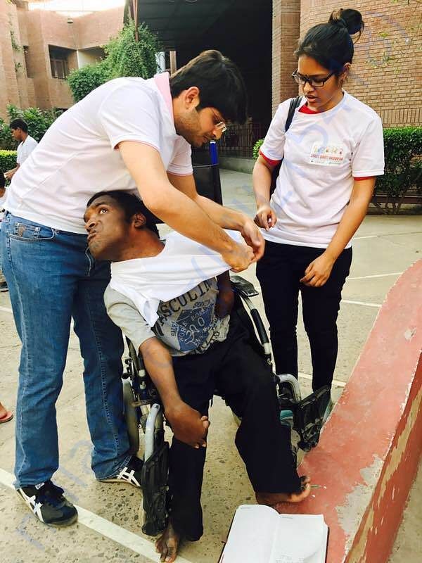 new clothes for disabled kids of Deepashram