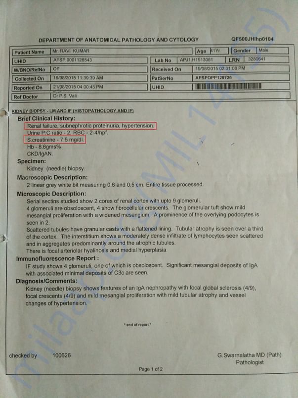 Biopsy Report