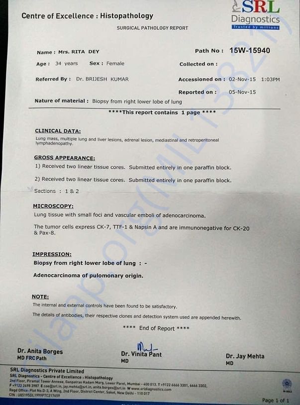 Diagnostic and hospital reports