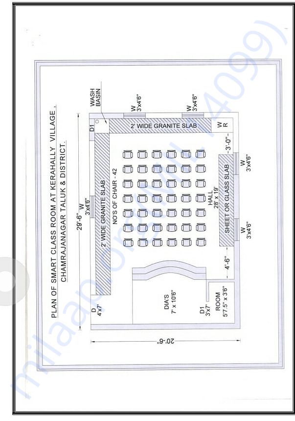 PLAN OF LBORATORY
