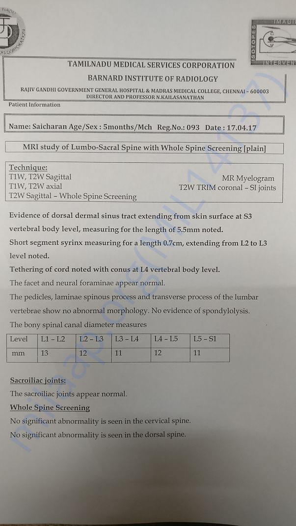 Scan report