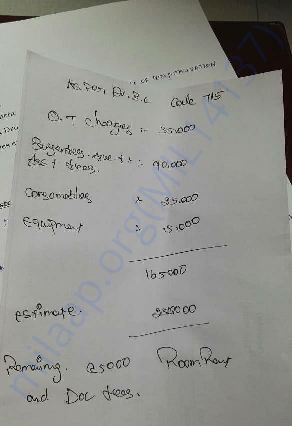 Overall estimate draft