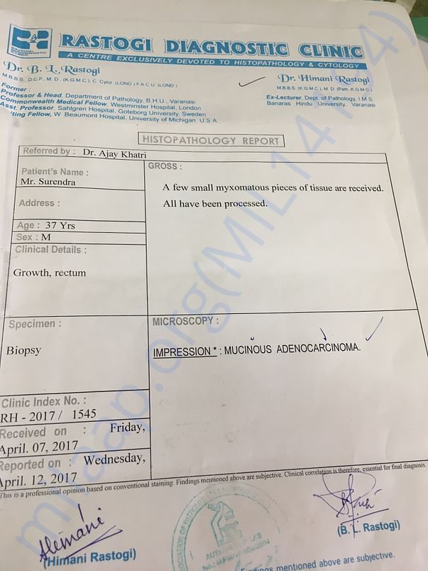 Biopsy report