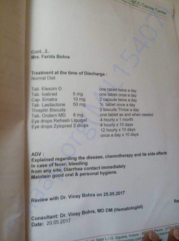 After discharge treatment