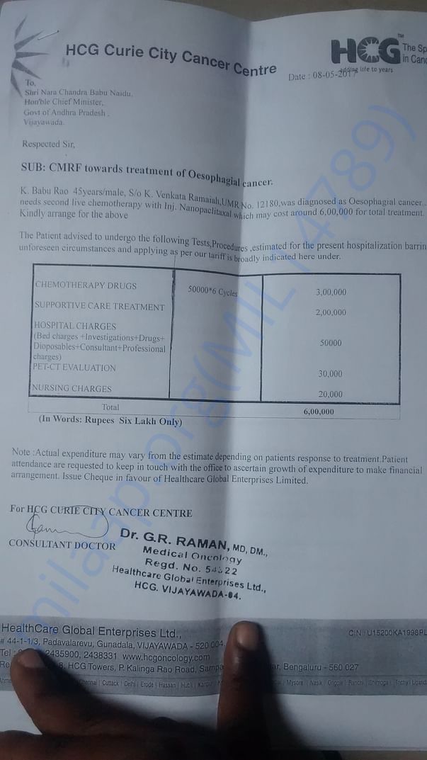 Estimated letter