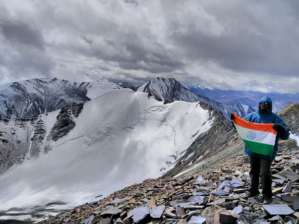 Climbing Mt. Elbrus (5,642 m) to create Awareness against War Crimes