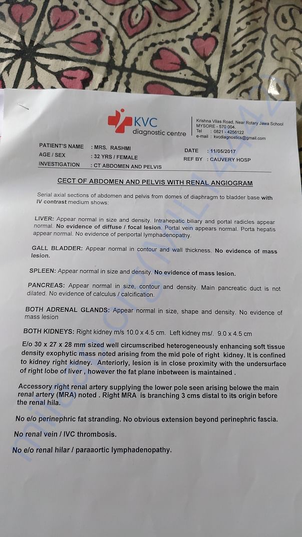 CT Scan report 1