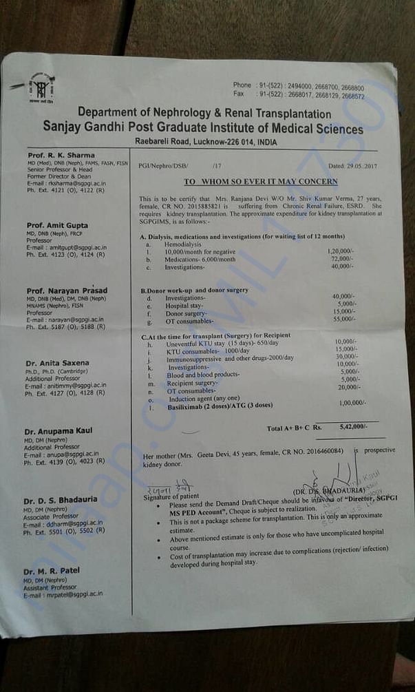 This is current estimation from Govt. hospital.