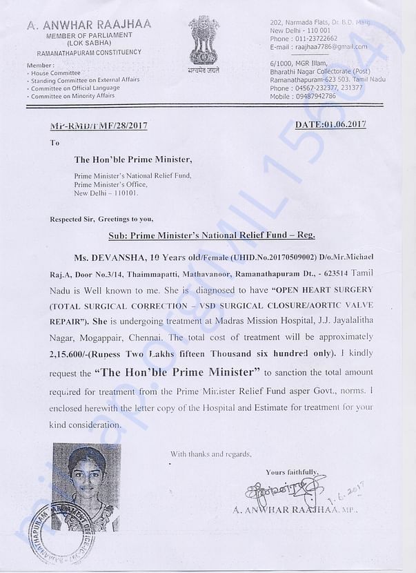 MP Letter