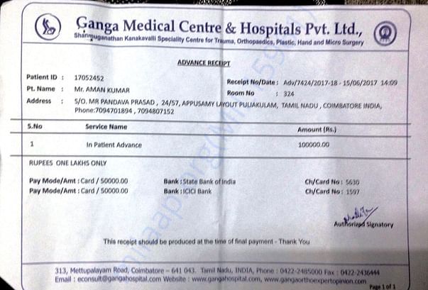 Hospital bills