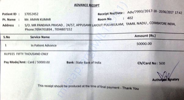 Hospital bills