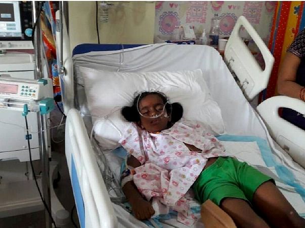7-year-old Vyshnavi had a brain stroke that made her unable to speak