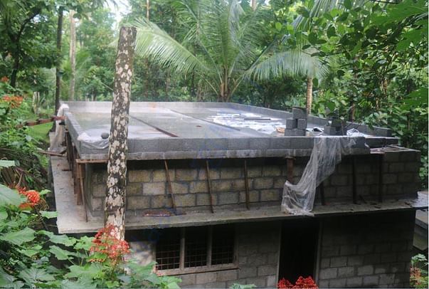 concreting of the roofing is over yesterday 26/06/2017