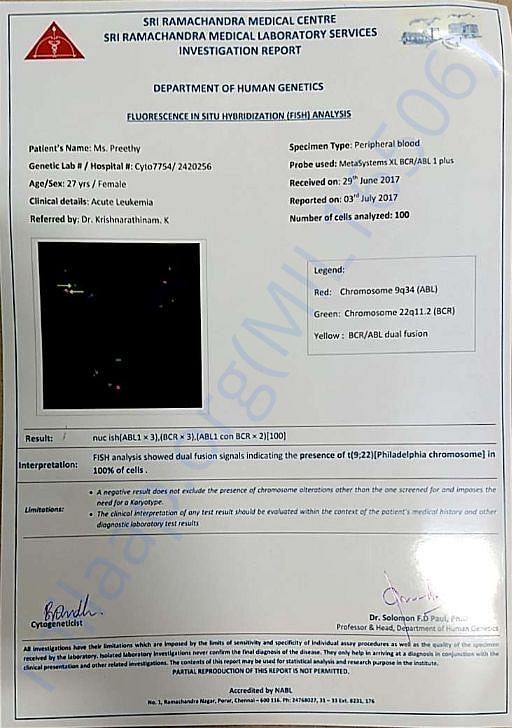 Investigation Report (FISH analysis) - 1/1