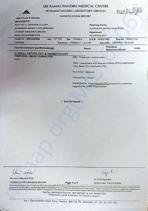 Investigation report - Pathology & Haematology - 2/2