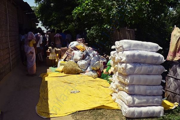 Assam flood relief operation in 2016 at Morigaon District
