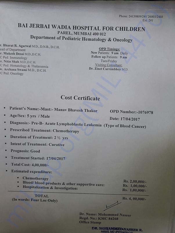 Estimation Letter