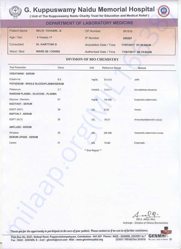 DIVISION OF BIO CHEMISTRY REPORT