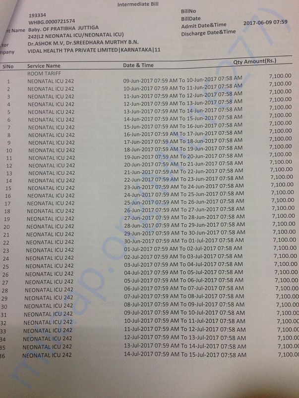 Medical Bill 1