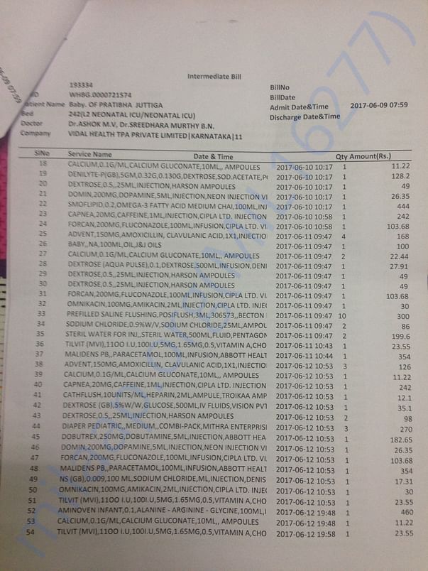 Medical Bill 3
