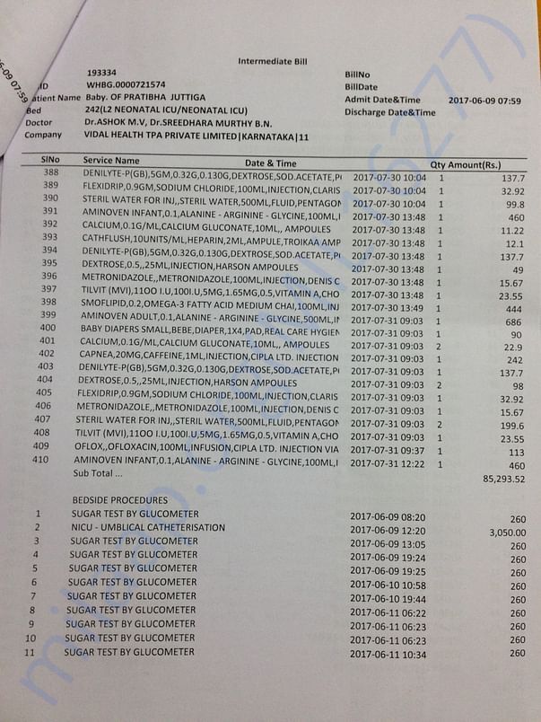 Medical bIll 11
