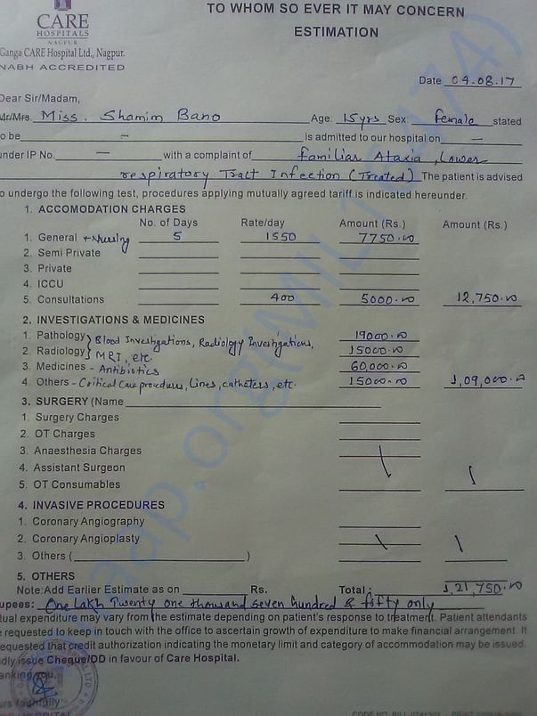 Help Shamim Bano & Rabiya Bano fight Cerebellar Ataxia...
