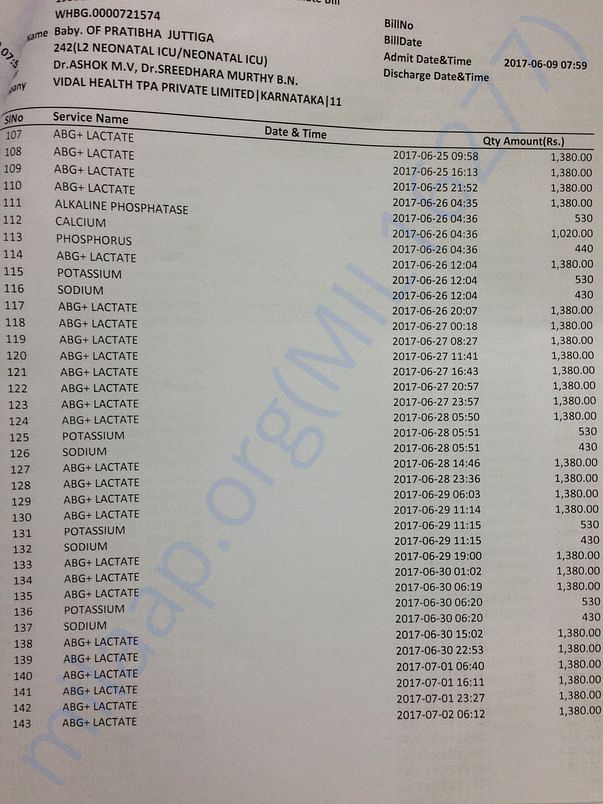 Medical bill 40